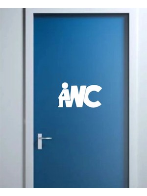 Wc Kapı Stickerı 15X8,5 cm