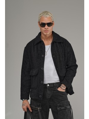 Gömlek Yaka Düğmeli Oversize Kalıp Erkek Polar