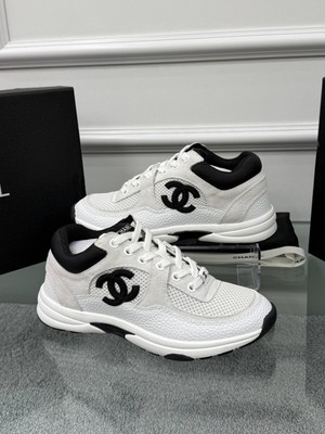 Chanel Beyaz Kadın Sneaker Spor Ayakkabı Günlük Konfor ve Modern Stil