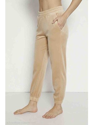 Özsa Latte Köpüğü Fransız Kadife Eşofman Altı