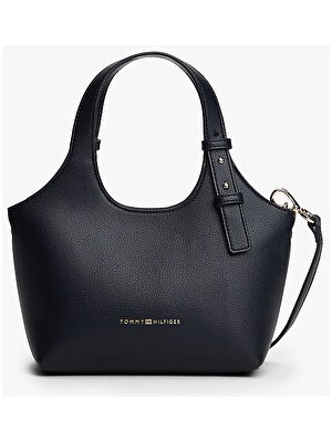 Tommy Hilfiger Kadın Logo Detaylı Mini Tote Çanta