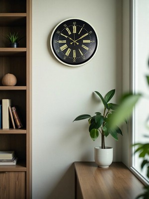 Durukar 36 cm Krem Dekoratif Duvar Saati