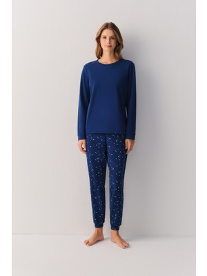 Suwen Dreaming Stars Pamuklu Pijama Takımı