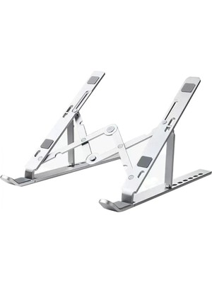 Ozokstore Katlanabilir Laptop Standı Krom Alüminyum
