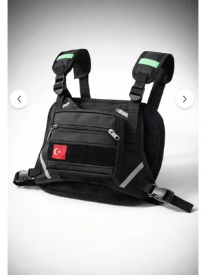 Bike Sky Reflektörlü Motorcu Göğüs Çantası Pratik Kullanım İçin Yeni Nesil Tasarım