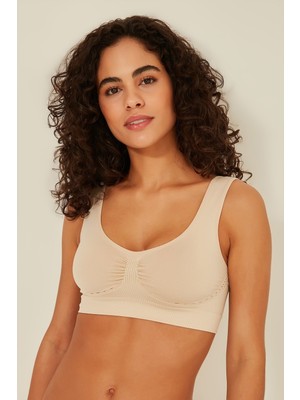 C&city C14015 Dikişsiz Dekolte Sütyen Ten