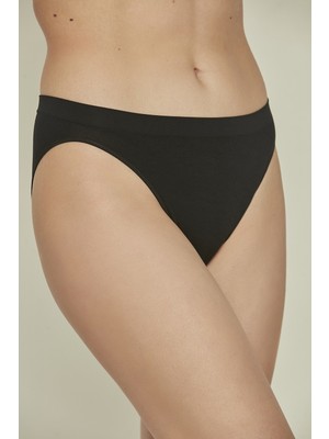 C&city C13001 Dikişsiz Slip Külot Siyah