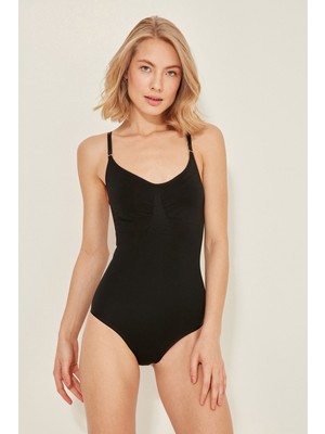 C&city C12012 Kadın Body Slip Korse Siyah