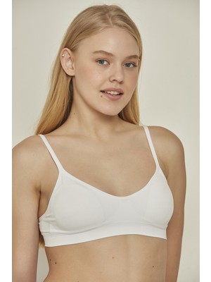 C&city C14020 Pedli Askılı Sütyen Beyaz