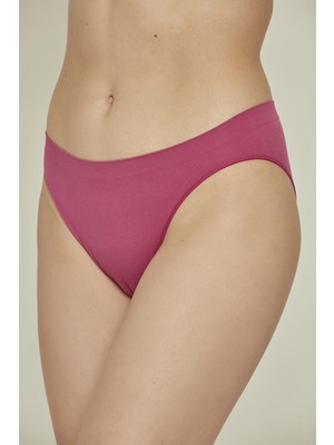 C&city C13001 Dikişsiz Slip Külot Mürdüm