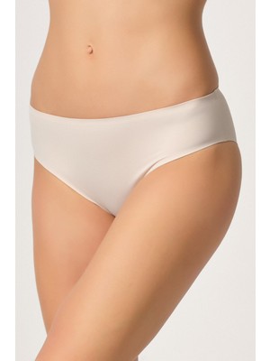 C&city C12803 Kadın Yapıştırma Lazer Kesim Külot Vizon