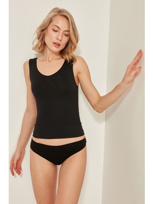 C&city C15012 Dikişsiz Toplarlayıcı Atlet Siyah