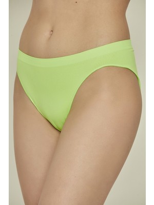 C&city C13001 Dikişsiz Slip Külot Neon Yeşil