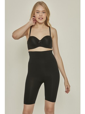 C&city C13200 Yüksek Bel Uzun Paça Korse  Siyah