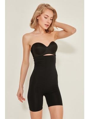 C&city C12014 Kadın Double Korse Boxer Siyah