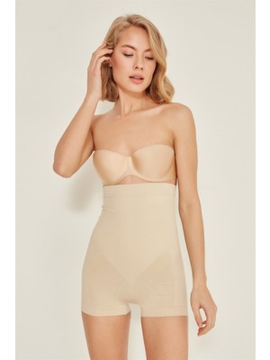 C&city C12047 Kadın Boxer Korse Ten