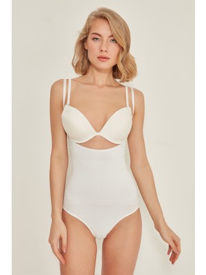 C&city C12023 Slip Body Life Korse Beyaz