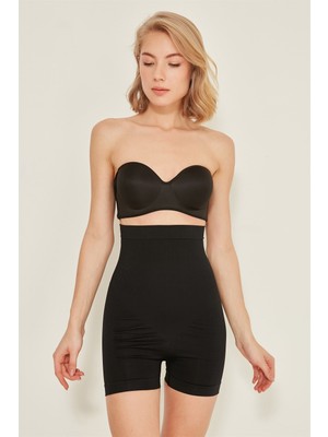C&city C12047 Kadın Boxer Korse Siyah