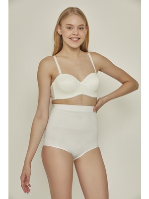 C&city C17024 Yüksek Bel Slip Korse Beyaz