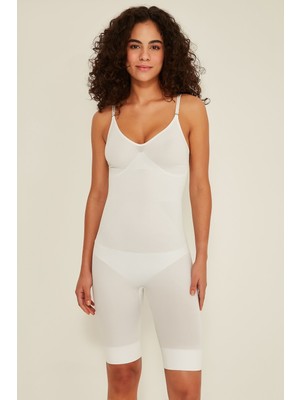 C&city C12071 İz Yapmayan Boxer Korse Beyaz