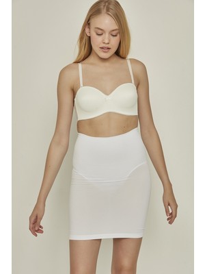 C&city C12050 Külotlu Jüpon Korse Beyaz