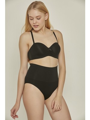 C&city C12200 Seamless Slip Pantolon Korse Siyah