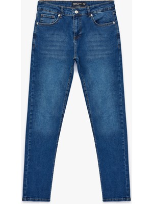Koton Normal Bel Pamuklu Slim Fit Jean Pantolon - Brad Jean