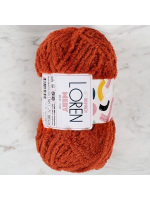 İlkyaz Fashion Loren Mery Kiremit Rengi El Örgü Ipi - M413 - 34319 (Ilkyz-Fshon-34)