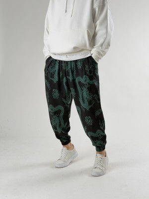 Cocopelli Ejder Desenli Pileli Erkek Jogger Pantolon COC2665