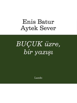 Lando Yayınları Buçuk Üzre, Bir Yazışı