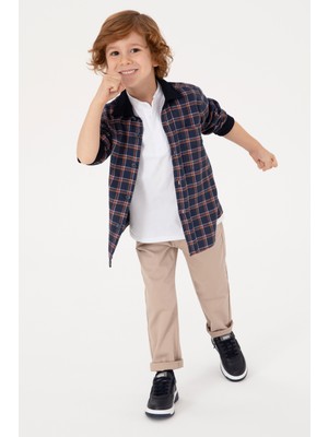 U.s. Polo Assn. Erkek Çocuk Koyu Bej Pantolon (Kanvas-Chino) 50317206-VR088