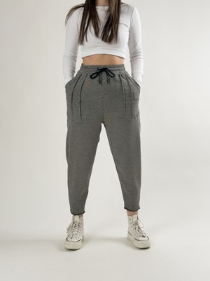 Cocopelli Cep Detaylı Açık Gri Kadın Baget Pantolon COC2678