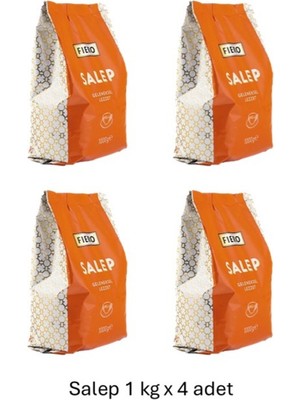 Fiero Fıero, Salep - 1 kg x 4 Adet