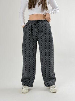 Cocopelli Desenli Kadın Baggy Pantolon COC2675