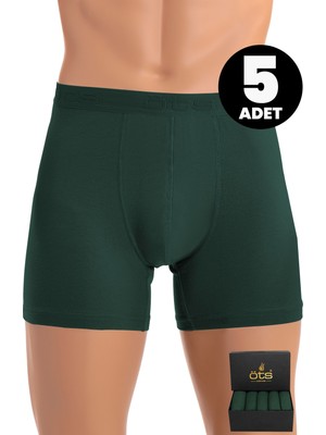 Öts Premium 5’li Erkek Modal Boxer - Hediye Kutulu, Ultra Yumuşak Modal Kumaş, Esnek Kalıp, Etiketsiz ve Kaliteli Boxer