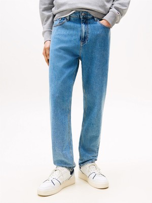 Tommy Hilfiger Isaac Rlxd Tprd AI4136 Erkek Mavi Denim Pantolon - DM0DM20545