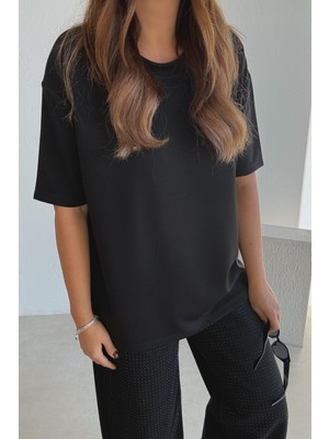Et Siyah Modal Basic Tişört