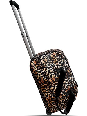 Set Jones Leopar Çekçekli El Valizi