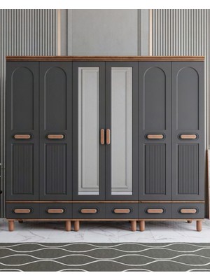 Miracool Otto 6 Kapılı Dolap / %100 Mdf
