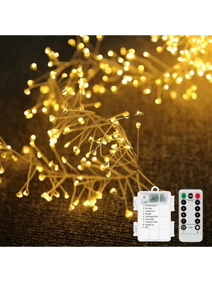 Horasan Ticaret ✨ 6 Metre 200 LED Gün Işığı – Uzaktan Kumandalı, 8 Modlu USB Peri Işığı ✨