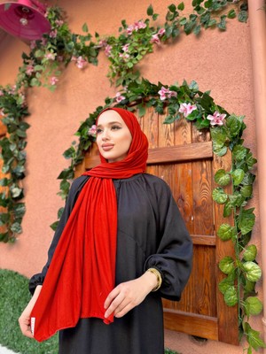 Shalby Tesettür Penye Şal Kırmızı