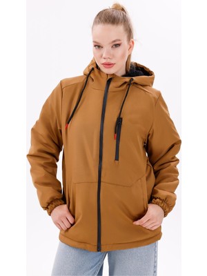 Freemen Kadın Kürklü Su ve Rüzgar Geçirmez Kapüşonlu Kışlık Mont & Kaban & Parka