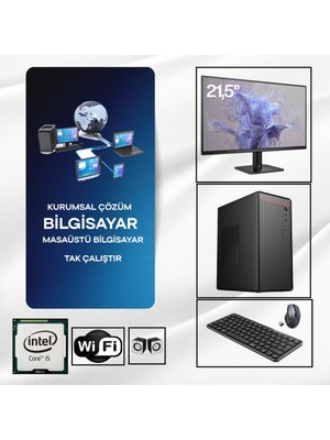 Dagmor BN2015043 Intel I5 3470 8gb Ram 240 GB SSD 21.5'' Ekran Full Set Masaüstü Bilgisayar Kasası +Wifi