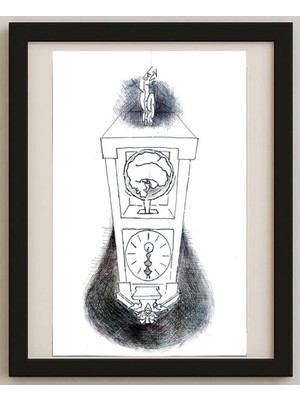 Karikatural Unknown 32X22CM Orijinal Karikatür Tablo