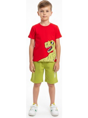New Kids Dinozor Baskı Erkek Çocuk Takım