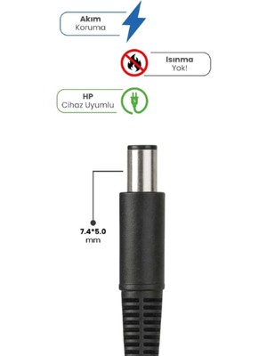 Hediye Bahçesi 19V 4.74A 7.4 * 5.0mm 90W Hp Için Laptop Adaptör