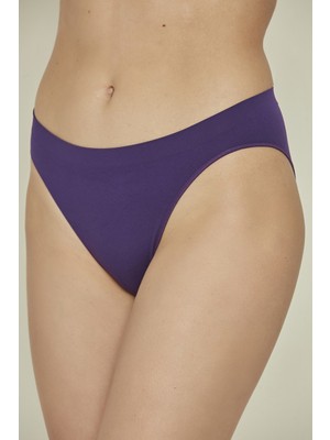 C&city C13001 Dikişsiz Slip Külot Mor