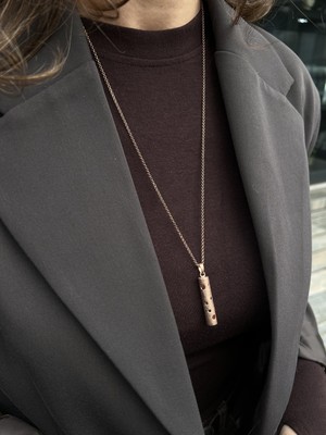 Tep's Jewellery Özel Tasarım Gümüş Silindir Kolye