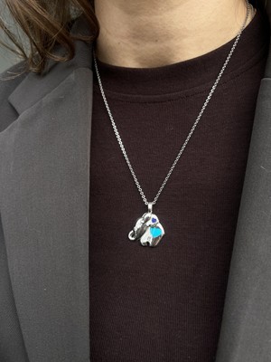 Tep's Jewellery Özel Tasarım Gümüş Anne Yavru Fil Kolye