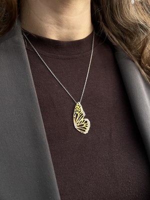 Tep's Jewellery Özel Tasarım Gümüş Kelebek Kanadı Kolye